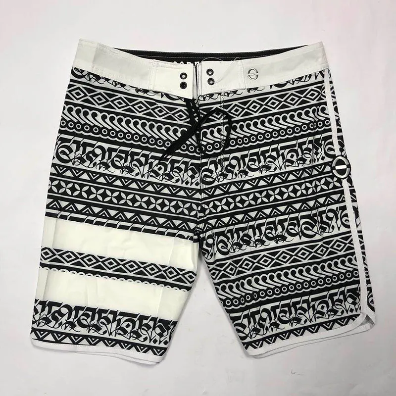 

TOP Geometric Striped Water Repel 4-Way Stretch Summer Shorts Men Board Shorts Men Beach Shorts Men Bermuda Short Boardshorts
