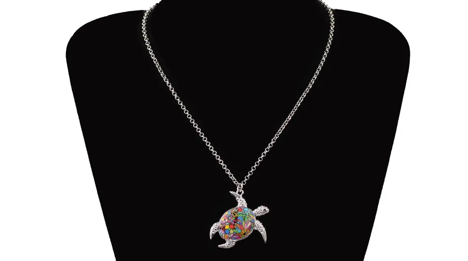 WEVENI заявление Макси черепаха ожерелья, подвески, цепочки воротник океан Коллекция Аксессуары Модные украшения для Для женщин