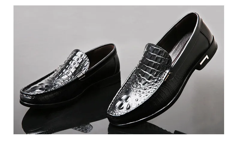 genuine leather men loafers