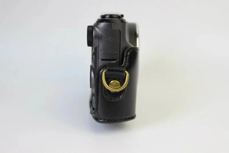 Из искусственной кожи Камера сумка ремень для захвата для Canon PowerShot SX730 hs SX 730 с плечевым ремнем