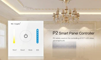 

New Milight P2 Panel Led Controller Touch Switch Panel Brightness and color temperature Led Dimmer for Led Strip, Panel Lights