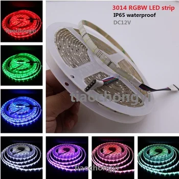 

5M 3014 Four Row RGBW SMD 8mm width LED strip light 5PIN DC12V IP65 waterproof