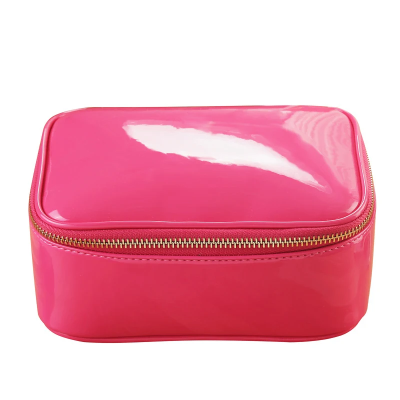 

Hot Sale Women's Travel Transparent Jelly Color Clutch Bag Lady PU Leather Storage Bag Wash Cosmetic Bag Female Makeup Bags A110