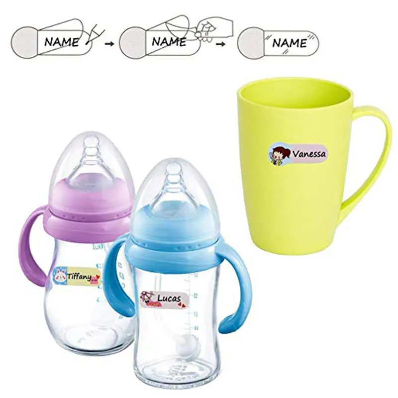 Great for Daycare Self-laminating Baby Bottle Labels