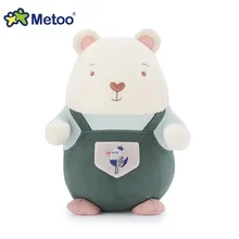 METOO Osito de Peluche con Peto Verde