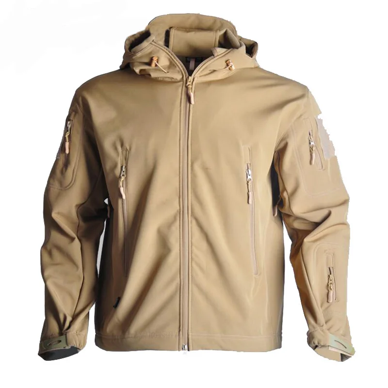 Esporte ao ar Roupas de Caça Militar à Prova Cabolsas com Capuz para Acampamento Livre Softshell Tático Jaqueta Masculina Camuflagem Dmilitary Água Caminhadas Tad 15 Cheap Jaq. caminhada