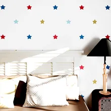 3D white background colorful stars wallpaper Children's room boys girls living room bedroom non-woven waterproof wallpaper beibehang environmental non woven fluorescent wallpaper blue luminous stars children s roof wallpaper boys and girls bedroom