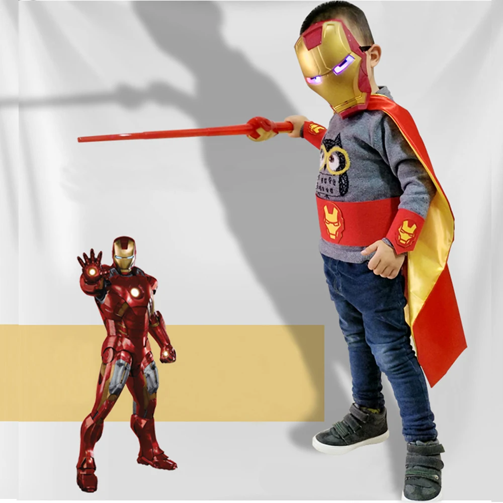 Halloween hildren Toy Cosplay Superhero mask Hulk/American Captain/Iron Man/Spiderman/Batman mask Child birthday present