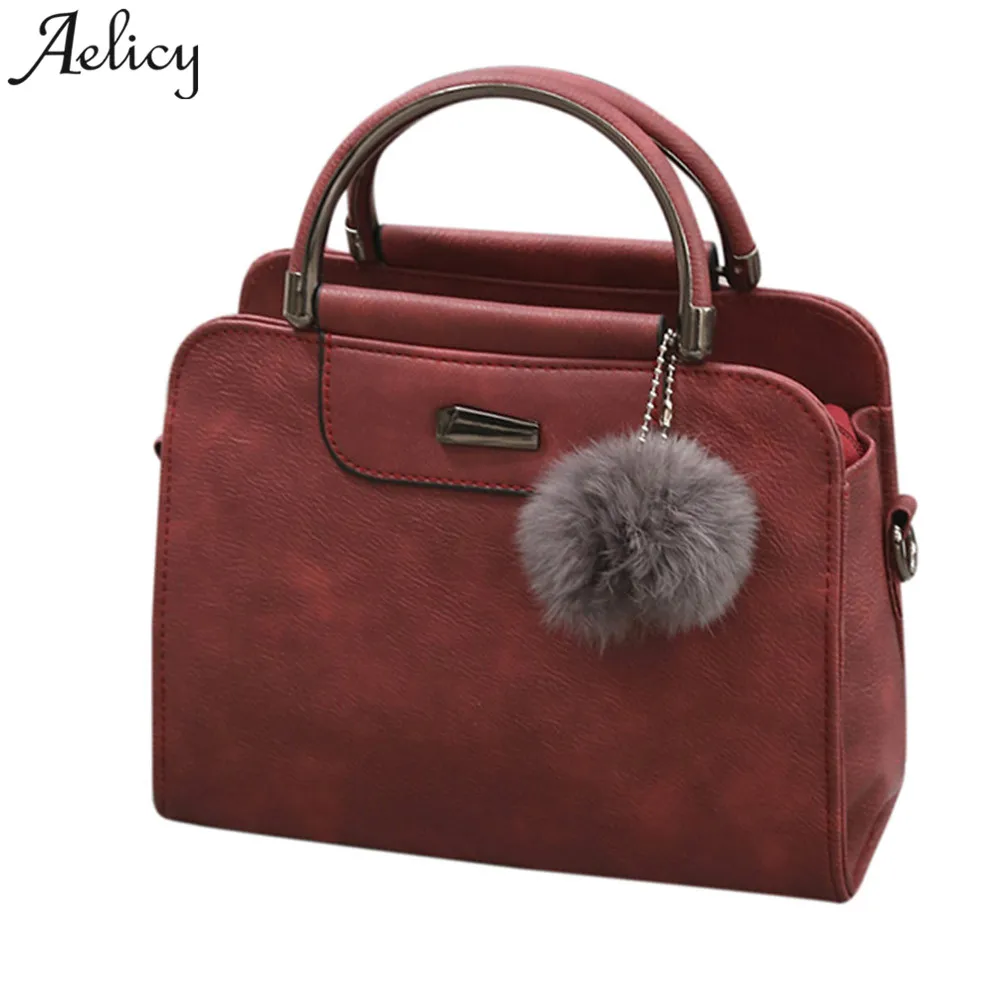 

Aelicy bags for women 2018 Fashion PU Leather Handbag Shoulder Bag Purse Crossbody Satchel Messenger Bags 4Color bolsa feminina