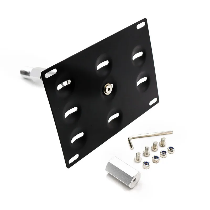 

For Audi A4 S4 A5 S5 A7 S7 License Plate Holder Mount Tow Hook Bracket License Plate Frame Bracket Auto Parts Car Accessories