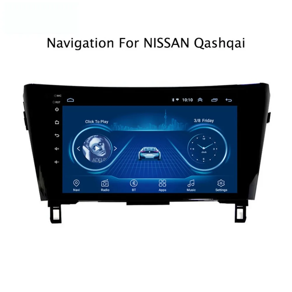 Discount Super Slim Touch Screen Android 8.1 radio GPS Navigation for Nissan x-trail Qashqai headunit tablets Stereo Multimedia Bluetooth 1