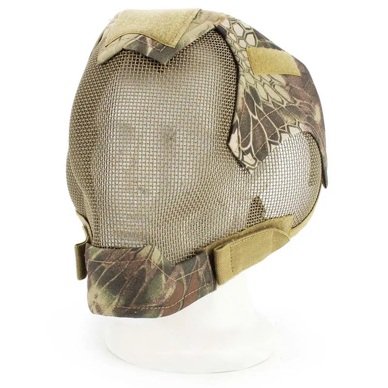 Airsoft маска полный уход за кожей лица Маска Военная боевая игра Сталь сетки Paintbal головы защитная маска тактический полное покрытие V6 маска - Цвет: CM