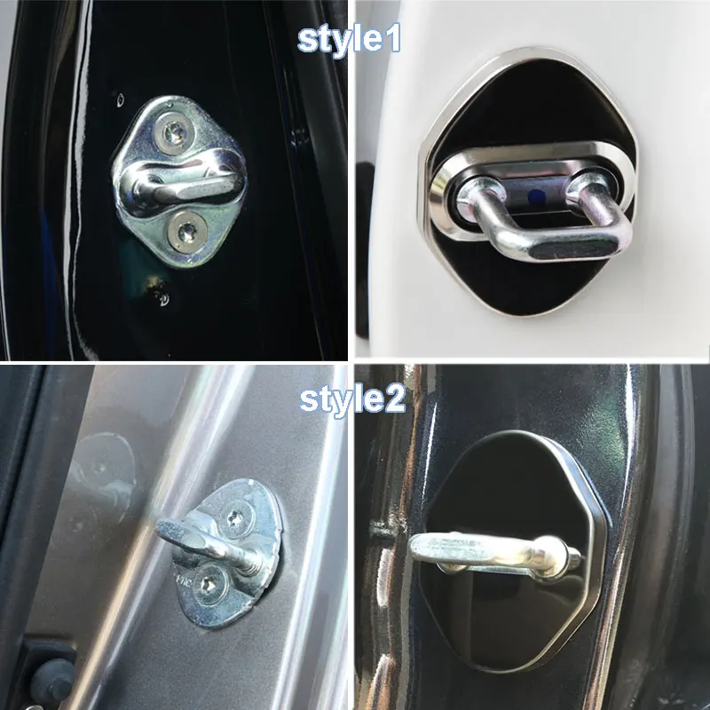 

Car Door Lock Cover Decoration Protection Stainless Steel Case For Mazda 3 6 CX-4 CX-3 CX-5 Badges Auto Accessories 4PCS/Lot