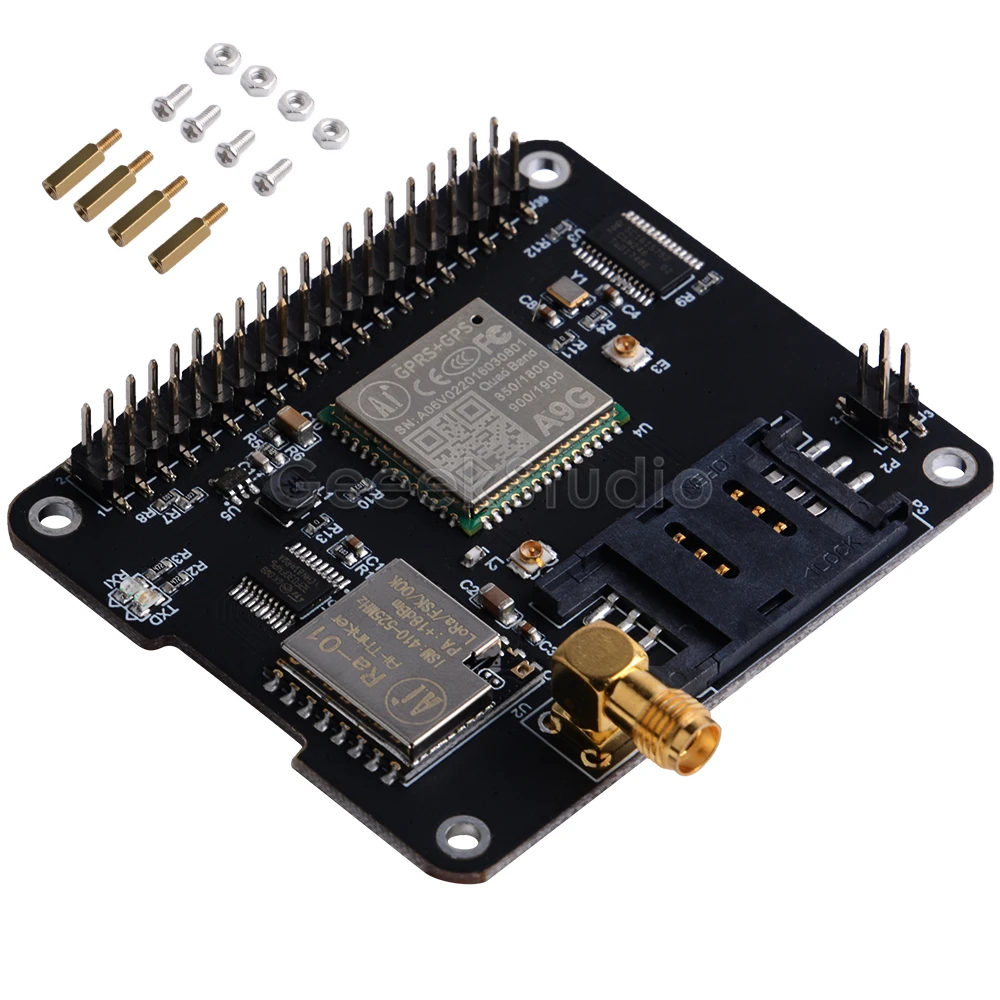 

IoT Node(A) One of Docker Pi Series Module Contain GSM, GPS, Lora Module Onboard 5V + 3V Dual Power Supply Radio Device