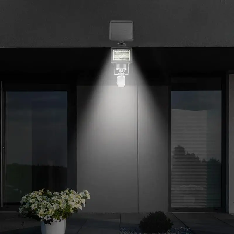 120 светодиодный солнечный свет движения Сенсор IP65 открытый прожектор безопасности светильник наводнения солнечный лампа для двора для лестничные ограждения Путь Двор