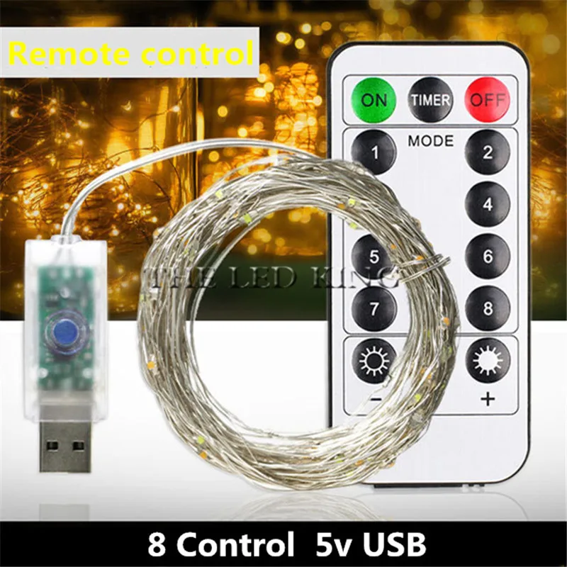 

3M 30M USB Garland Copper Wire String Lights Christmas LED lights Decoration For Bedroom Holiday Party Birthday Decor