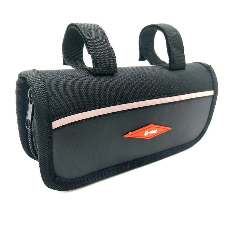 Discount B-SOUL Portable MTB Bike Top Tube Bag 600D Oxford Bicycle Handlebar Bag Cycling Front Frame Tool Bag Bicycle accessories 1