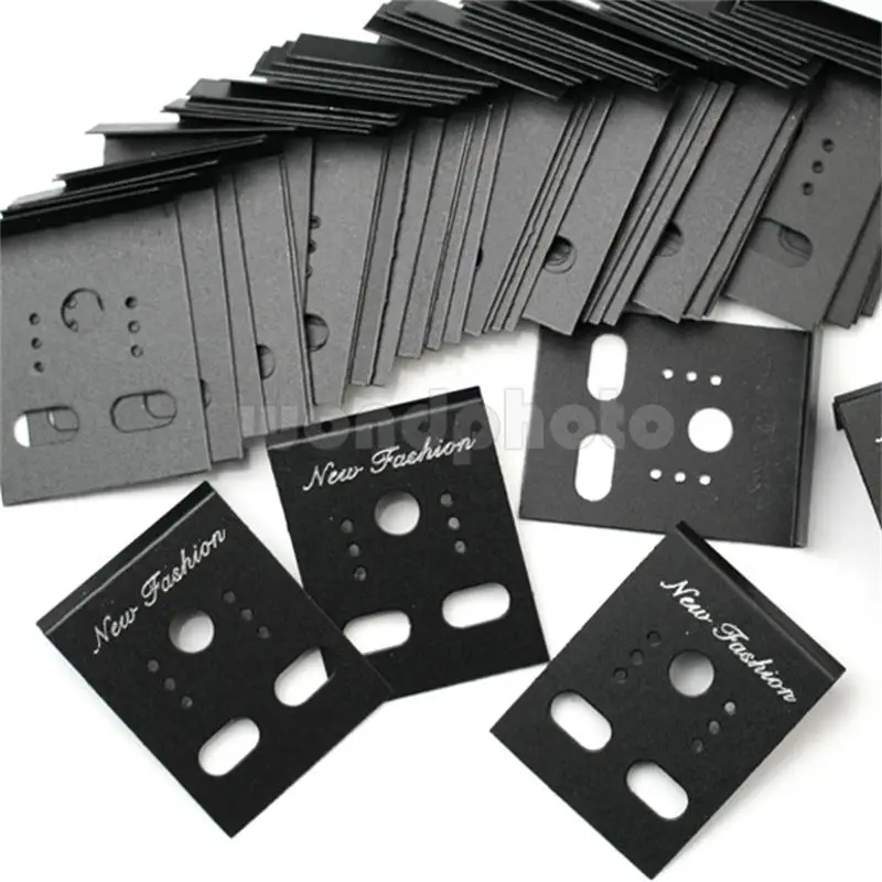 

100pcs Professional Type Plastic Earring Ear Studs Holder Display Hang Cards New