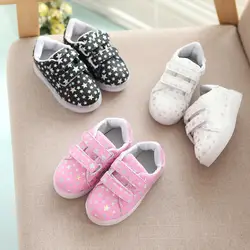 Светодиодная обувь для детей 2019 детская обувь светящиеся кроссовки обувь для девочек дышащая весна осень мальчики кроссовки детская обувь