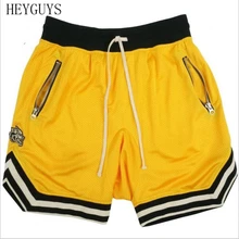 Мужские летние фитнес шорты для спортзала перекрестный Бодибилдинг тренировки бегунов мужские свободные дышащие шорты штаны из сетчатого материала брендовые штаны