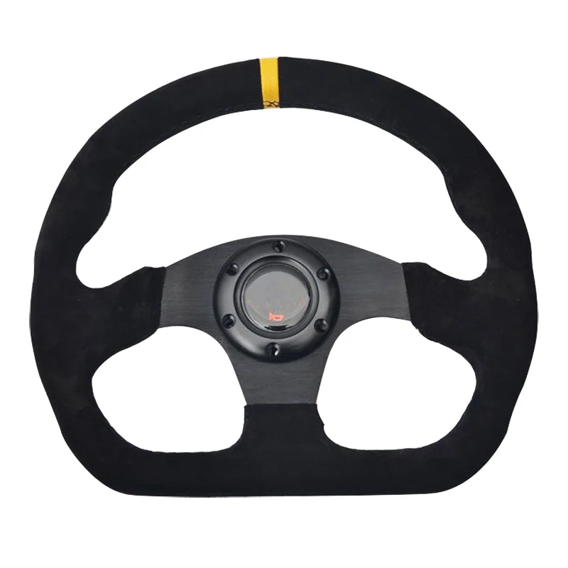 Tuning Car Universal 13 inch Racing Steering Wheel Suede Leather