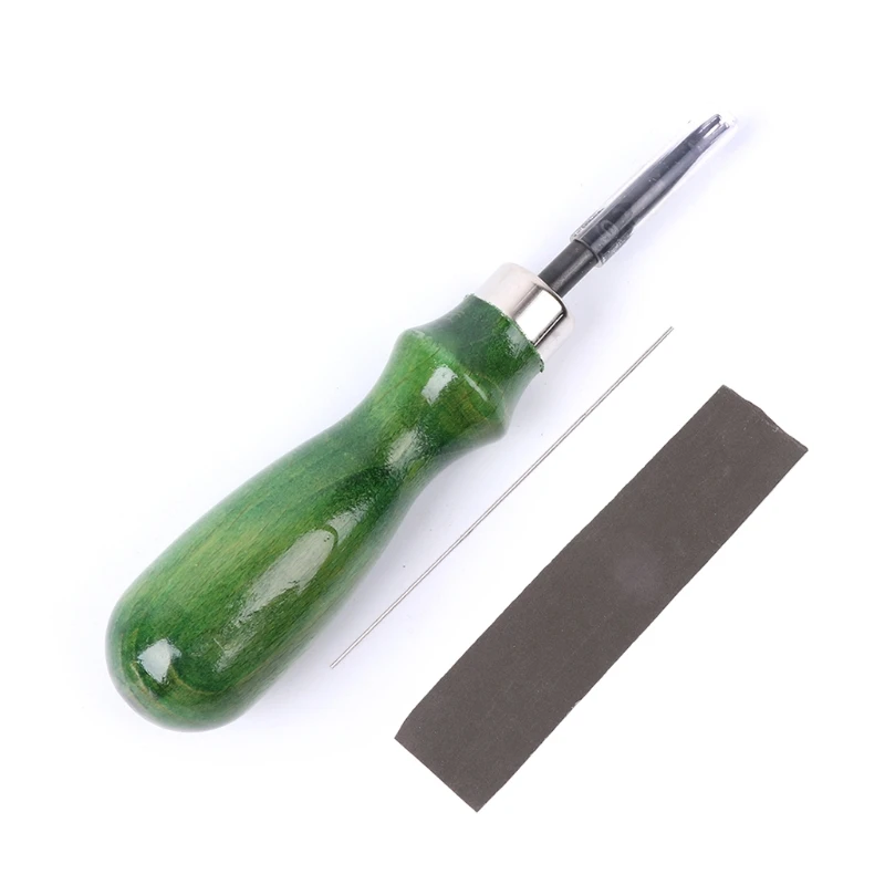 

1 Set Leather Edge Skiving Beveling Wooden Handle Craft DIY Cutting Tool Kit
