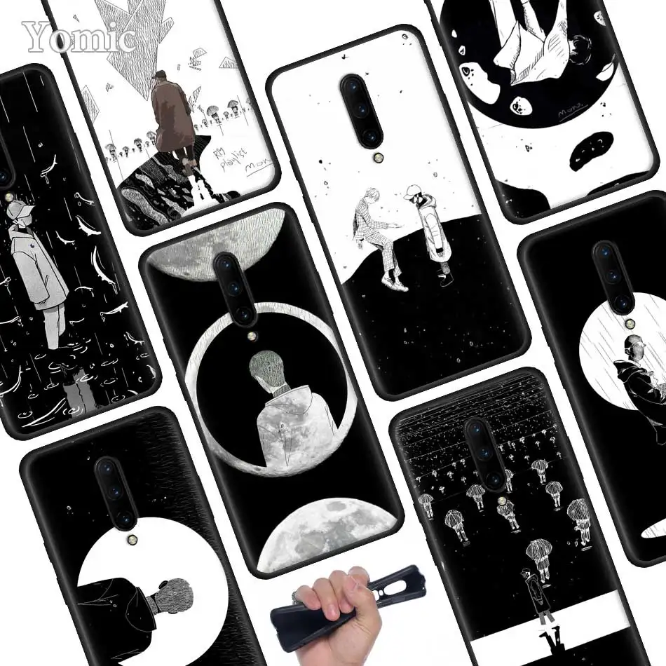 RM Mono 2018 Mixtape Black Soft Case for font b Oneplus b font font b 7