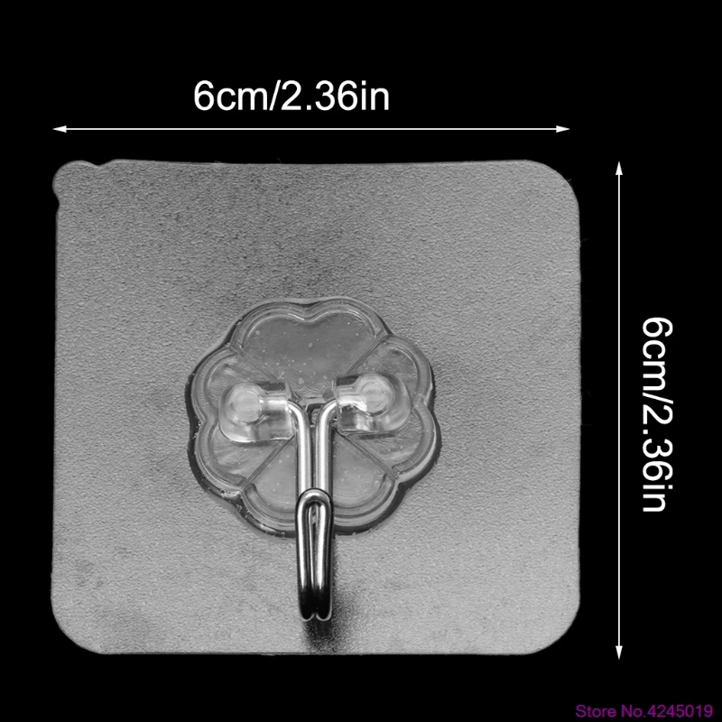 Новые 8 шт. четырехлистные самоклеющиеся крючки водонепроницаемые настенные для ванной комнаты и кухни
