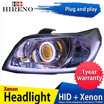 

Car custom Modified Xenon Headlamp for Chevrolet lova 2009-13 Headlights Assembly Car styling Angel Lens HID 2pcs