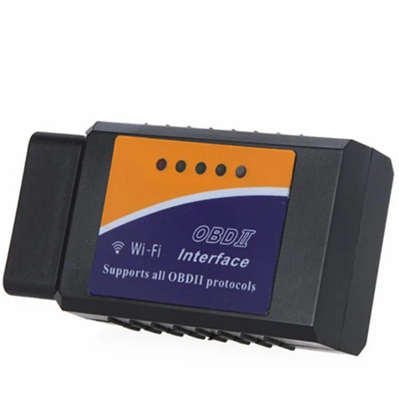 Лучшее качество ELM327 V1.5 WI-FI Авто OBD2 диагностический инструмент ELM 327 Wi-Fi OBDII сканера Беспроводной как для Android/IOS