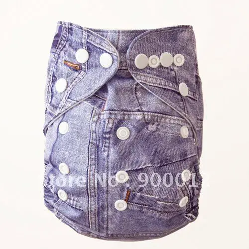 

Jeans Printed Color Diapers Covers urine trousers cloth diaper Covers,no Inserts, 100 Pcs Free Shipping