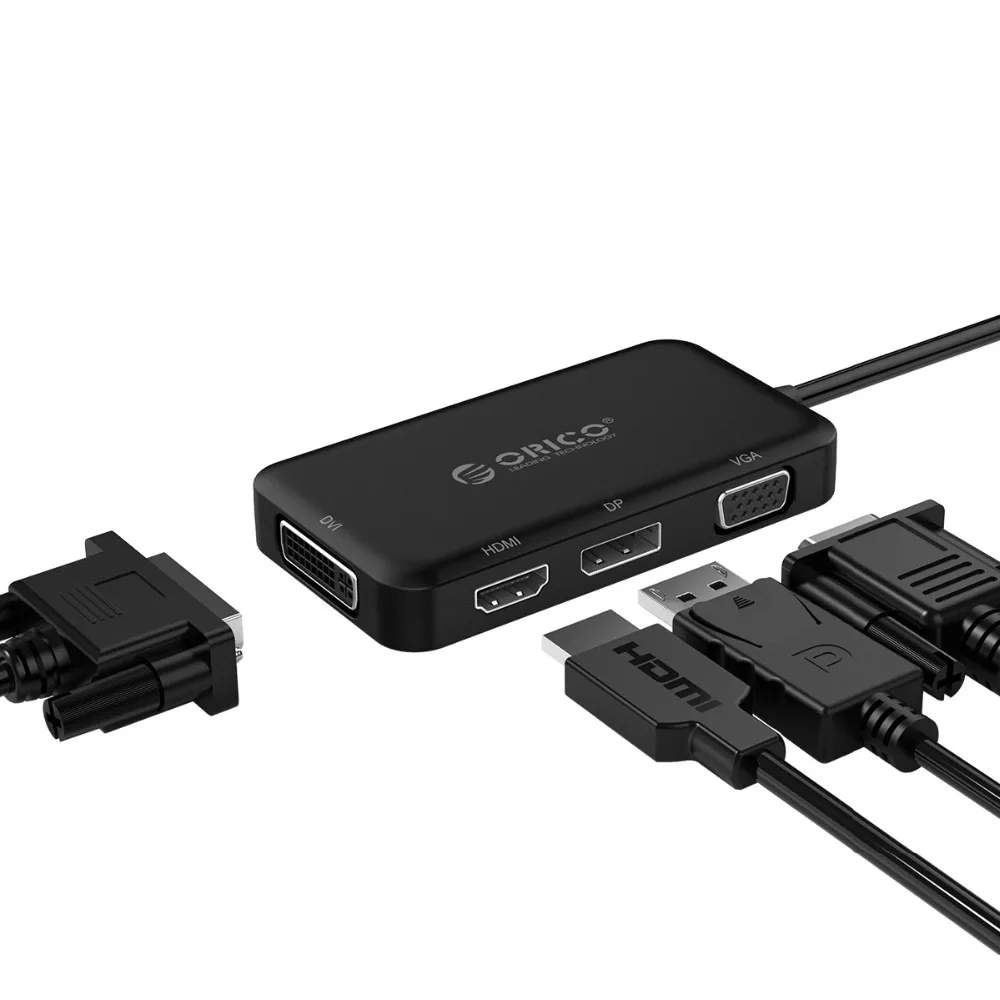 ORICO USB C концентратор тип-c к HDMI/VGA/DP/DVI адаптер usb-хаб для Mac/Windows/samsung/HUAWEI Mate10 Pro P20 P20 Pro