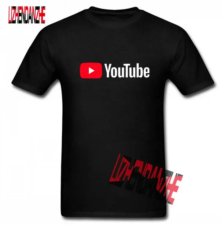 2019 юношеский молодёжный короткий рукав Футболка мужская одежда Логотип Youtube
