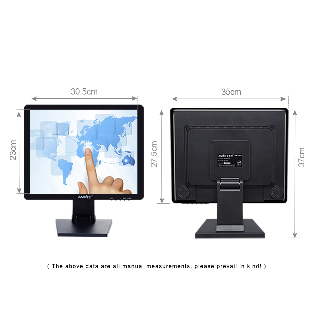 Anmite 15 &quotTouch TFT жк монитор для пк емкостный/резистивный сенсорный экран