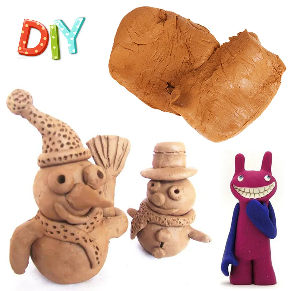 

1pc Ceramic Clay Handmade DIY Production Sculpture Clay Clay Students Free Burning Ceramic Clay Teaching Process