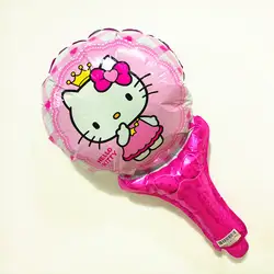 1 шт. рисунок «Hello Kitty» Hand Stick шары Дети День рождения украшения вечерние поставки мультфильм развеселить Stick вечерние рисунок «Hello Kitty»