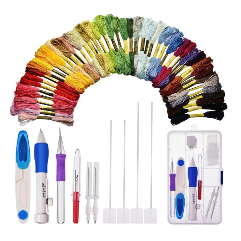 

Magic DIY Hand Embroidery Pen Patch Knitting Sewing Tool Kit Punch Needle MDD88