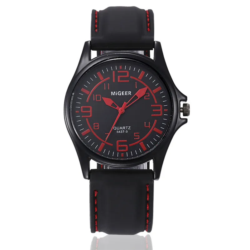 2018 Luxury Brand Men Fashion Silicone strap Sport Cool Quartz Analog Hour Wrist Watch Relogio masculino relojes hombre 3M24#N (2)