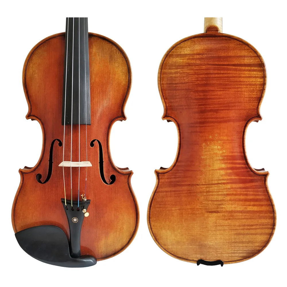 Free Shipping Copy Stradivarius 1716 100% Handmade Oil Varnish Violin + Carbon Fiber Bow  Foam Case FPVN04 #6