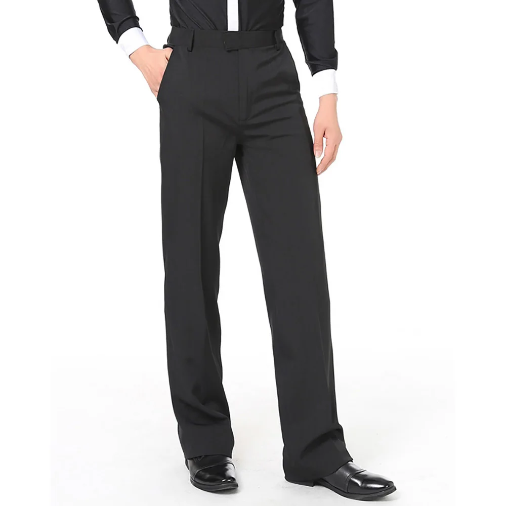

High Quality Latin Dance Pant For Male Black Color Pocket Trousers Children Professional Sexy Men Boy Ballroom Dancing Pant B154