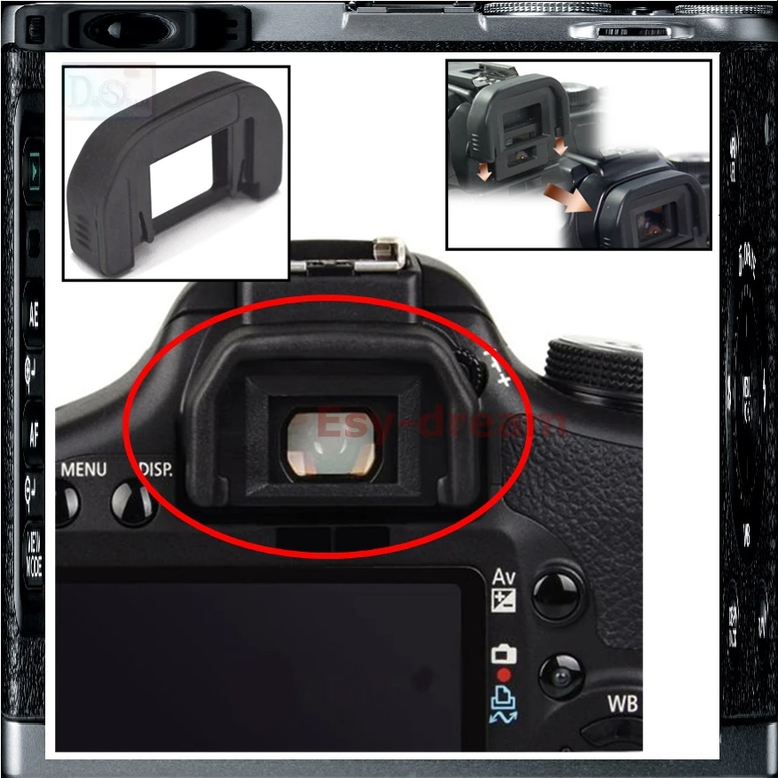 Наглазник из резины 18 мм EF наглазник удлинитель окуляра камеры для Canon 77D 100D 1300D 1200D