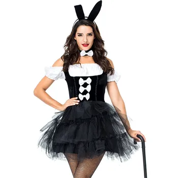 

Bunny Girl Rabbit Costumes Sexy Cosplay Halloween Adult Animal Costume For Women Fancy Dress Clubwear Party Wear bunny costume
