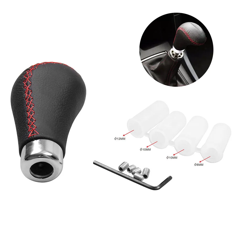 

Manual Leather Shifter Shift Knob Cover Stitch Gear Shift Knob For Citroen Saxo C2 C3 Peugeot 106 107 205 206 207 306 307