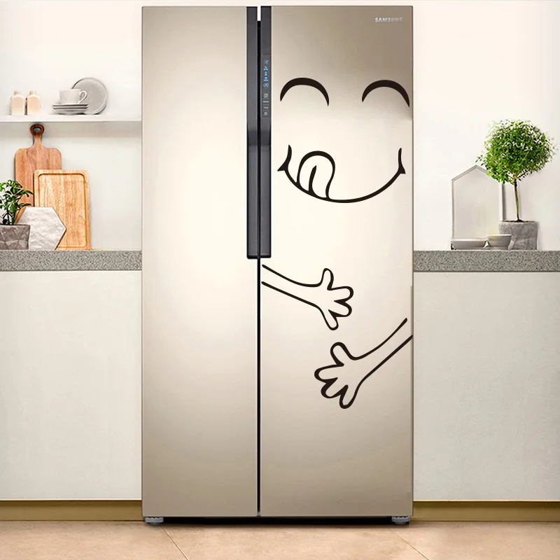 10 style Fridge Sticker Kitchen Decoration Delicious Face Refrigerator Wall Stickers Cuisine Door Home Decor Mural Decal 10 style Fridge Sticker Kitchen Decoration Delicious Face Refrigerator Wall Stickers Cuisine Door Home Decor Mural Decal