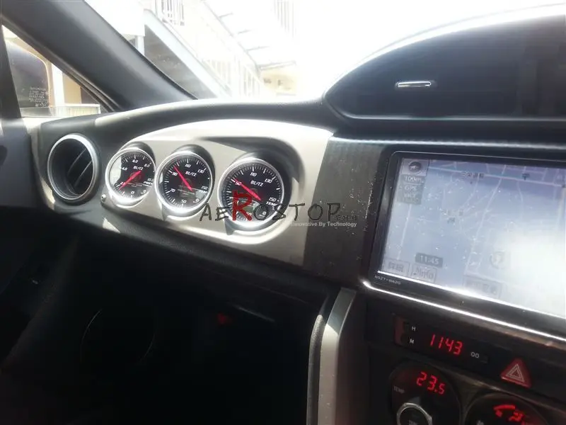 FT86 GT86 FRS BRZ RHD BLZ STYLE DASH TRIPLE GAUGE POD CARBON FIBERin Body Kits from Automobiles