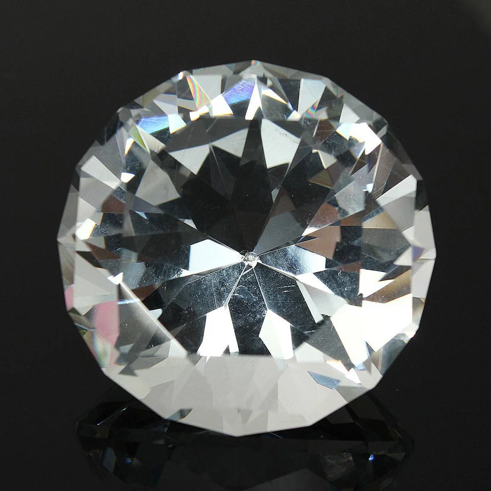 40 мм прозрачный полированный искусственный кристалл Стразы Алмазная резка пресс