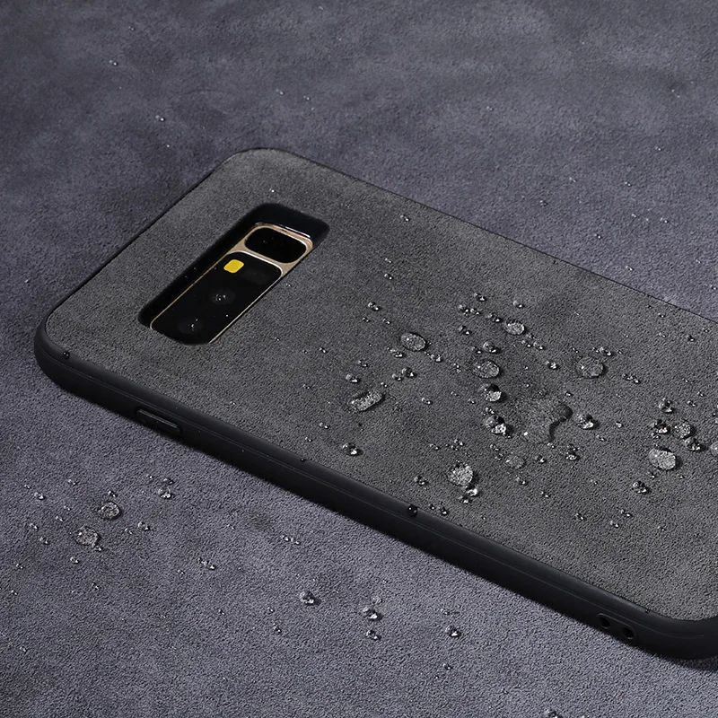 LANGSIDI брендовый полностью ручной чехол из натурального меха для телефона Samsung Note8