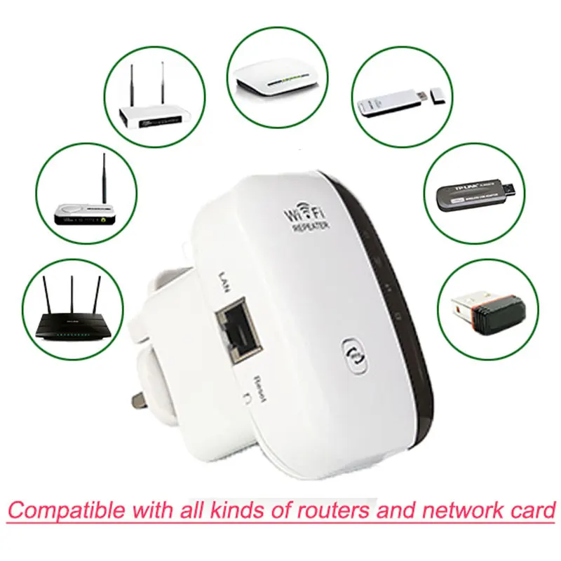 Wi Fi репитер 300 Мбит/с 802.11N/B/G 2 4 ГГц|Беспроводные роутеры| |