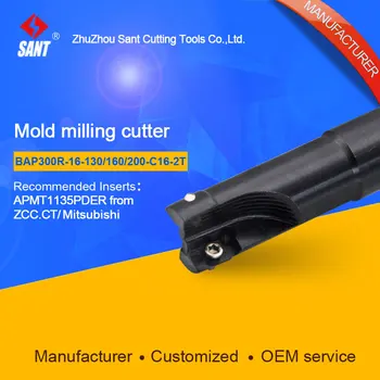 

SANT Indexable Milling cutter mold milling tools BAP300R-16-130-C16-2T match with cnc carbide inserts APMT1135PDER
