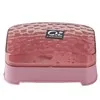 Transparent Cover With Hollow Drain Soap Box Household Bathroom Waterproof Soap Box Storage Box Soap Dish Holder - Color: pink